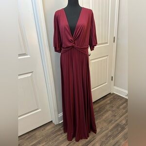 ASOS Deep Red Maxi Dress